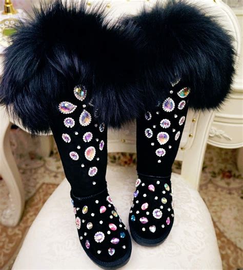 fendi multicolor fox-fur embellished snow boots|Women's Luxury Boots & Designer Ankle Boots in .